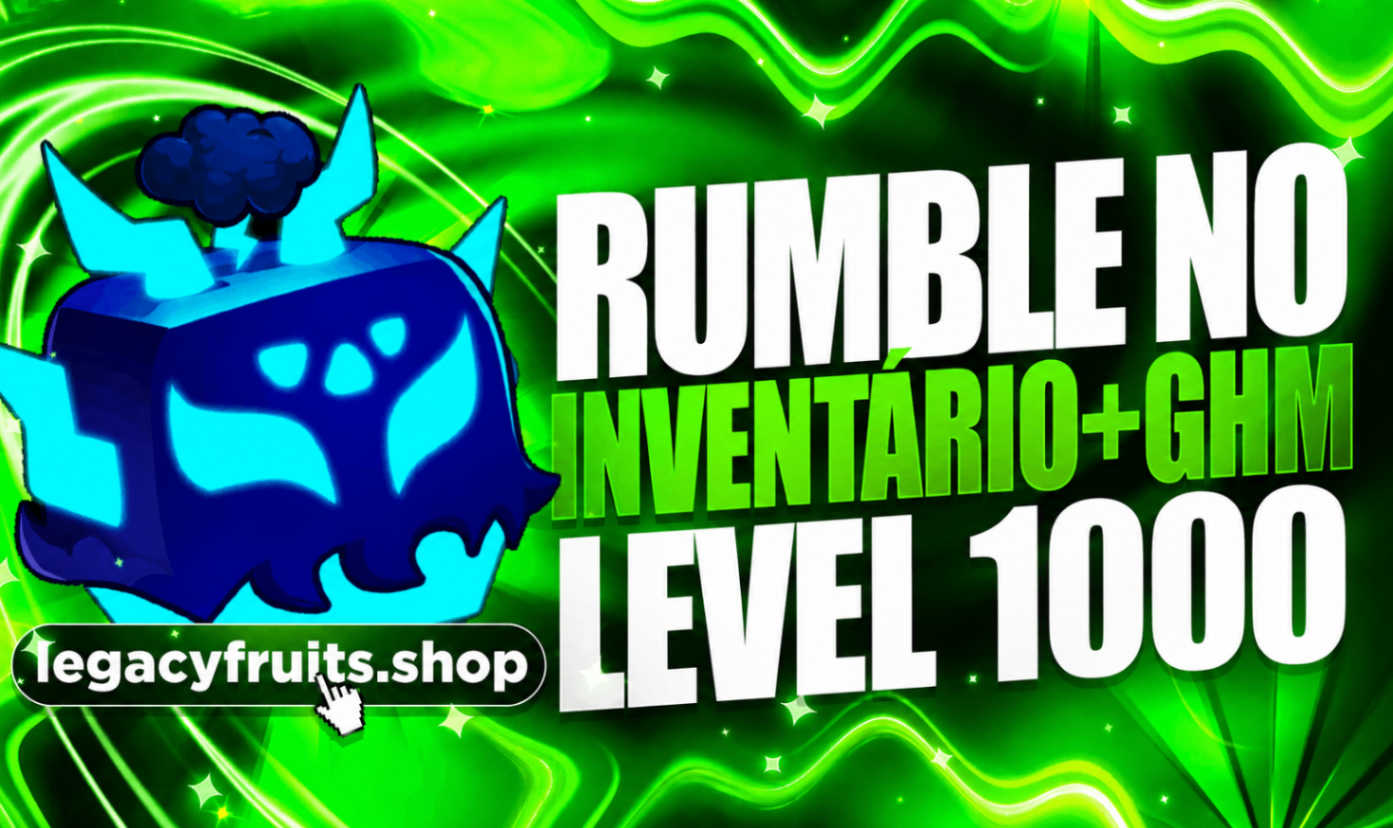 ⛈️ RUMBLE NO INVENTÁRIO + GODHUMAN + LEVEL 1000+